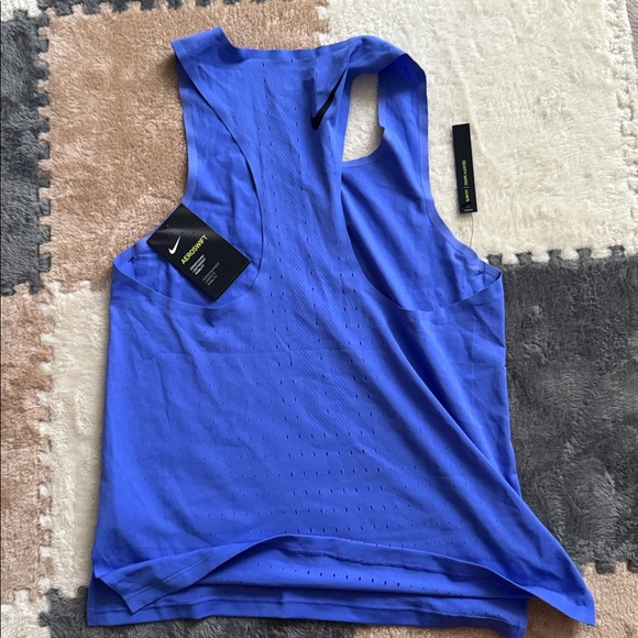 Nike Aeroswift Blue Athletic Tank - Picture 1 of 3